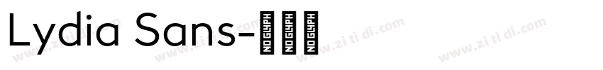 Lydia Sans字体转换